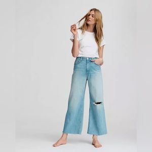 Rag & Bone High Waisted Wide Leg Jeans Size 25